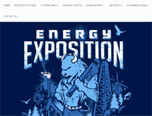 Tablet Screenshot of energyexposition.com